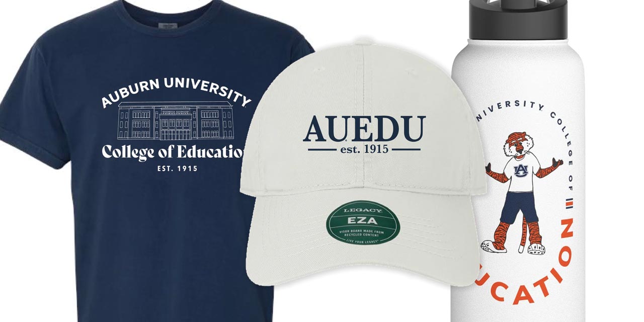 Different items from the merchandise collection