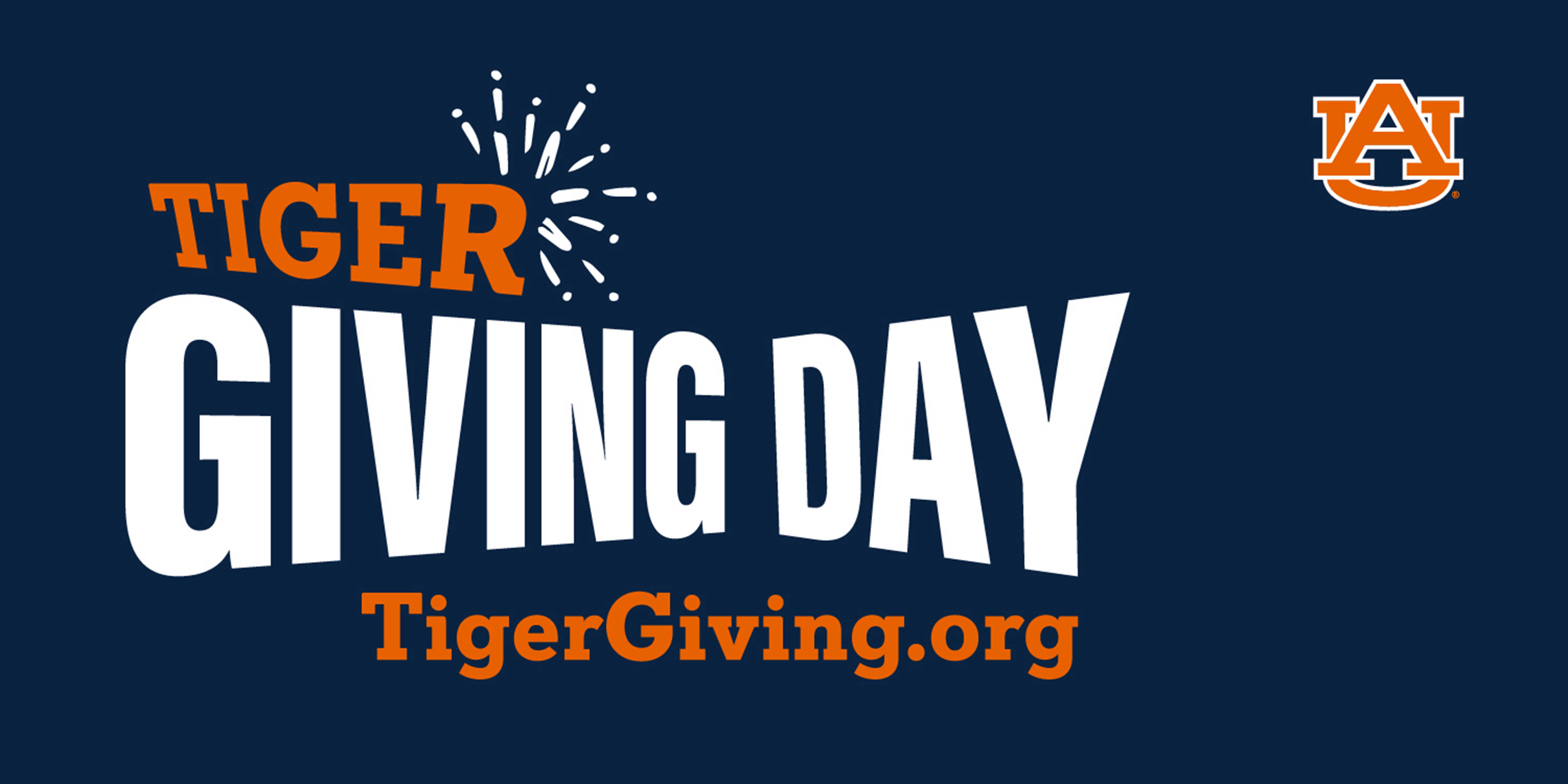 Tiger giving day graphic with tigergivingday.org url and auburn logo