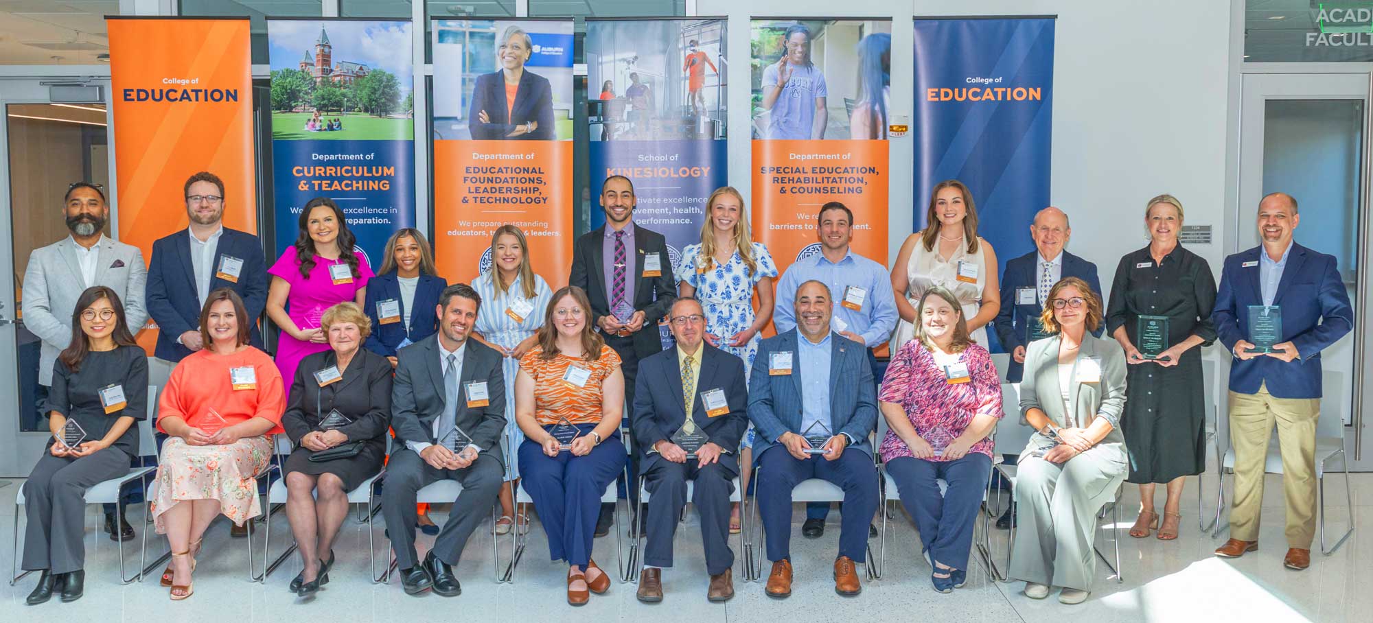 Group photo of the 2026 college of education award recipients