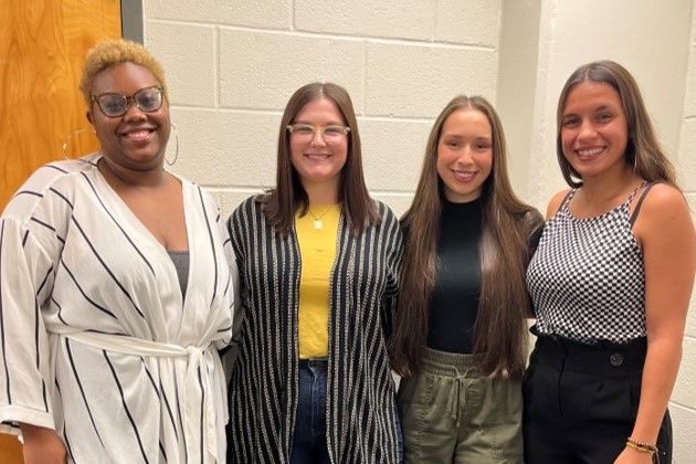 Brianna Pointer, Olivia Kudick, Julia Cantu, Nikoleta Antoniou Karademitrou