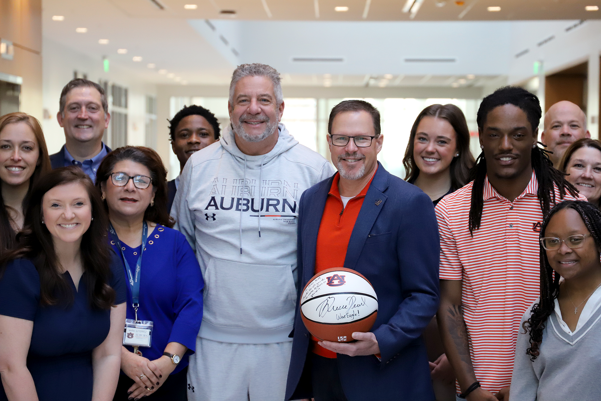 eagles students, the dean, bruce pearl, and other staff and faculty