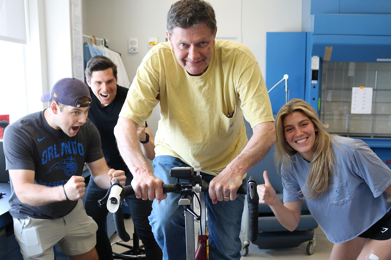 Bruce Gladden and team members